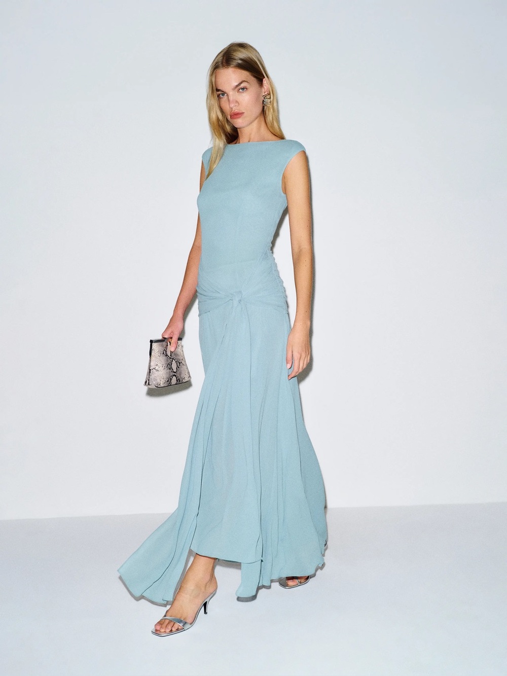 REFORMATION Vicenta Dress in Zephyr Blue Size 2